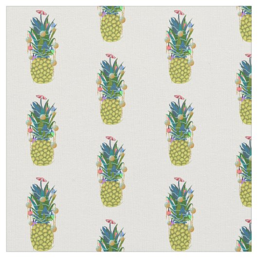 Dekorative Ananas zu Weihnachten, Stoff (Nahaufnahme)
