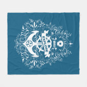 Dekorative Anchor-Vliesdecke Fleecedecke (Vorderseite (Horizontal))