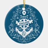 Dekorative Ankerschmuck Keramikornament (Vorne)