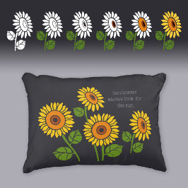 Dekorative, anpassbare Farbsonnenblumen CC1073 Dekokissen