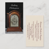 Dekorative antike läutende Uhr Visitenkarte (Vorne/Hinten)
