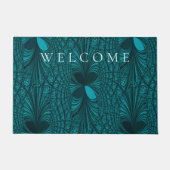 Dekorative Aquamarin Doormat Fußmatte (Vorderseite)