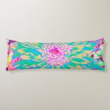 Dekorative Aquamarin Grün und Heiß Rosa Dahlia Blu