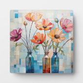 Dekorative Aquarellfarben-Blume Fotoplatte (Vorderseite)