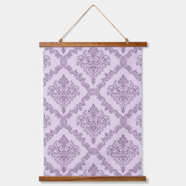 Dekorative Art Floral Muster Blume Lila Wandteppich Mit Holzrahmen