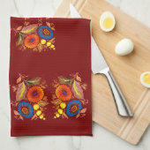 Dekorative Astern Geschirrtuch (Viertel Falte)