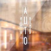 Dekorative automatische Türsignierung, Fensteraufkleber (Blatt 2)