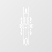 Dekorative automatische Türsignierung, Fensteraufkleber (Blatt)