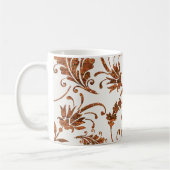 DEKORATIVE AUTUMENFALLKUPFERKOPIERE-BLÄTTER FLORAL KAFFEETASSE (Links)