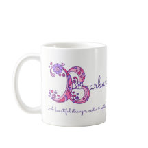 Dekorative B Monogramm-Tasse