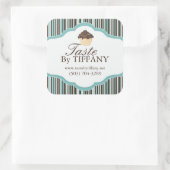 Dekorative Bäckereikleber Quadratischer Aufkleber (Tasche)