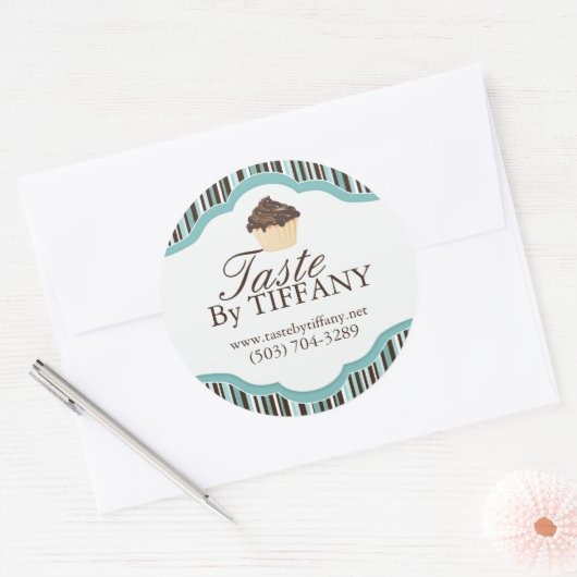 Dekorative Bäckereikleber Runder Aufkleber (Umschlag)