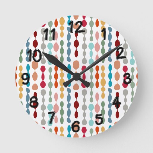 Dekorative Barbells Runde Wanduhr (Vorderseite)