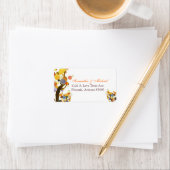 Dekorative Bäume Hochzeitadresse Adressaufkleber (Insitu)