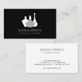 Dekorative Beauty Container Kosmetologe Black Visitenkarte (Vorne/Hinten)