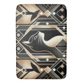 Dekorative Black Cat Abstrakt Bath Mat Badematte (Vorderseite Vertikal)