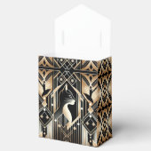 Dekorative Black Cat Abstrakt Gevor Box Geschenkschachtel (Geöffnet)