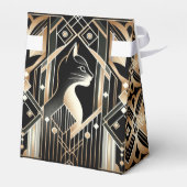 Dekorative Black Cat Abstrakt Gevor Box Geschenkschachtel (Rückseite)