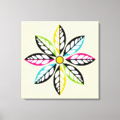 Dekorative Blätter in moderner Blume, abstrakt Cre Leinwanddruck (Vorderseite)