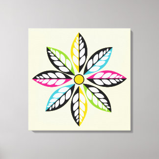 Dekorative Blätter in moderner Blume, abstrakt Cre Leinwanddruck