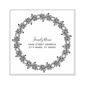 Dekorative Blätter Rücksendeadresse Gummi Briefmar Gummistempel (Prägung)