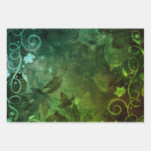 Dekorative Blätter und Schnörkel in Herbstfarben (Vorderseite 3)