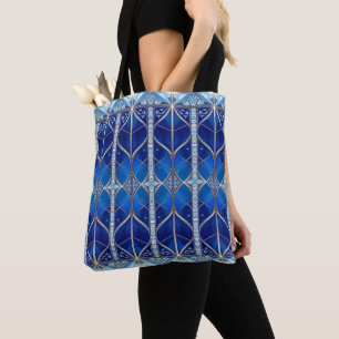 Dekorative blaue Feiertags-Tasche Tasche