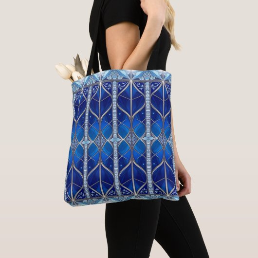 Dekorative blaue Feiertags-Tasche Tasche (Von Nahem)