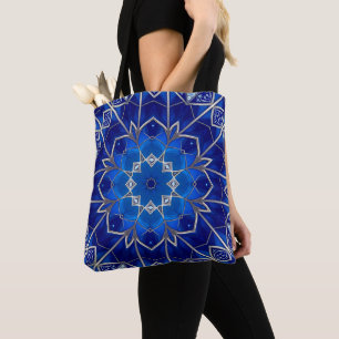 Dekorative blaue Feiertags-Tasche Tasche