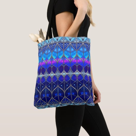 Dekorative blaue Feiertags-Tasche Tasche (Von Nahem)