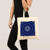 Dekorative blaue Feiertags-Tasche Tragetasche (Vorderseite (Produkt))