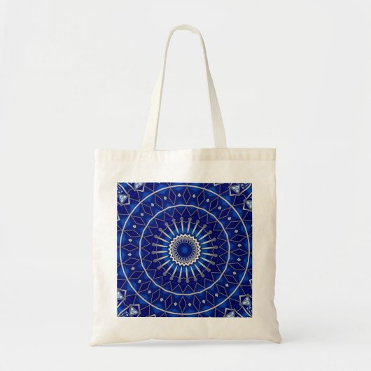 Dekorative blaue Feiertags-Tasche Tragetasche (Vorne)