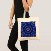 Dekorative blaue Feiertags-Tasche Tragetasche (Vorderseite (Produkt))