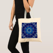 Dekorative blaue Feiertags-Tasche Tragetasche (Vorderseite (Produkt))