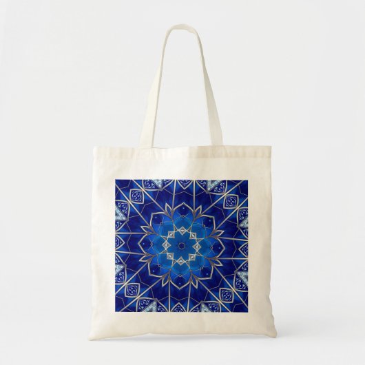 Dekorative blaue Feiertags-Tasche Tragetasche (Vorne)