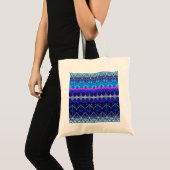 Dekorative blaue Feiertags-Tasche Tragetasche (Vorderseite (Produkt))