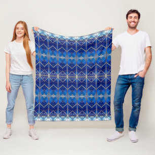 Dekorative blaue Fleece-Decke Fleecedecke