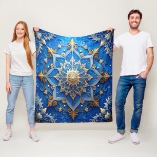 Dekorative blaue Gold-Fliesendecke Fleecedecke