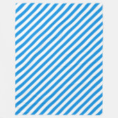 Dekorative Blaue Streifen Elegante Modisch Groß Fleecedecke (Vorderseite)