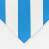 Dekorative Blaue Streifen Elegante Modisch Groß Fleecedecke (Ecke)