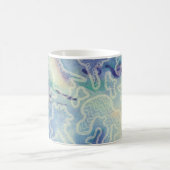 Dekorative Blue Tone Abstrakt Classic Tasse (Mittel)