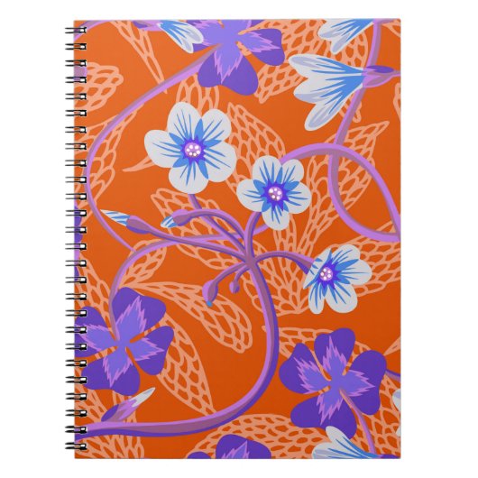 Dekorative blühende Wildblumen. Sommerblumenbad Notizblock (Vorderseite)