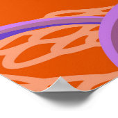 Dekorative blühende Wildblumen. Sommerblumenbad Poster (Ecke)