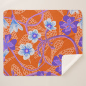 Dekorative blühende Wildblumen. Sommerblumenbad Sherpadecke (Vorderseite (Horizontal))