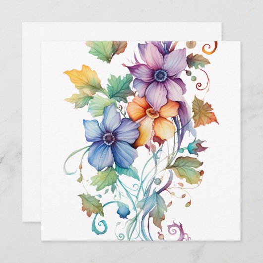 Dekorative Blume (Vorne/Hinten)