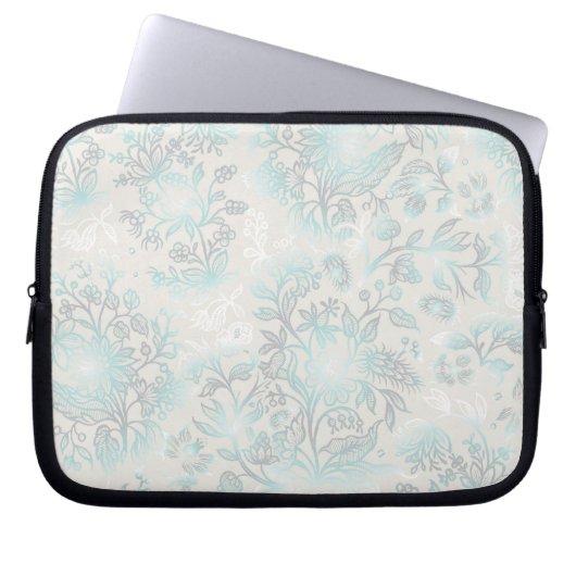 Dekorative Blume 14 Laptopschutzhülle (Vorderseite)
