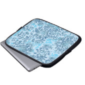 Dekorative Blume 15 Laptopschutzhülle (Vorne Knopf)