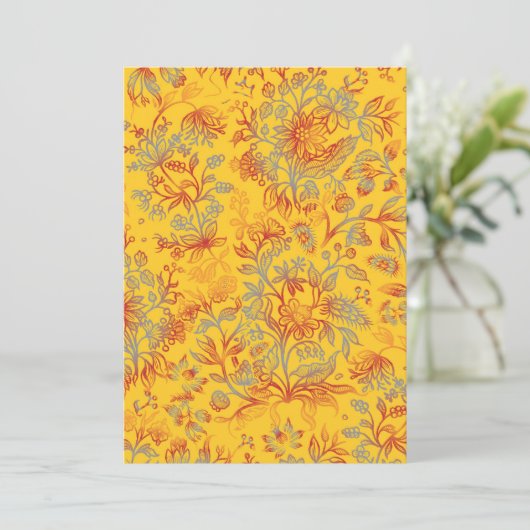Dekorative Blume 16 Dankeskarte (Stehend Vorderseite)