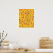 Dekorative Blume 16 Poster (Küche)