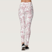 Dekorative Blume 19 Leggings (Rückseite)
